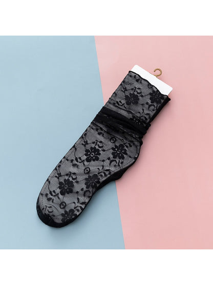Rufia - Lightweight Lace Sheer Crew Socks product image 2