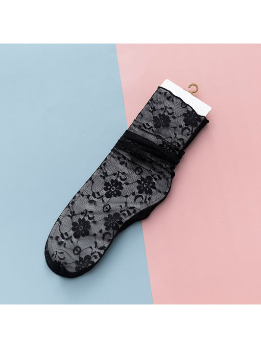 Rufia - Lightweight Lace Sheer Crew Socks product image 2