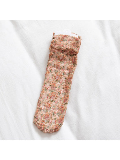 Rufia - Ditsy Floral Sheer Socks