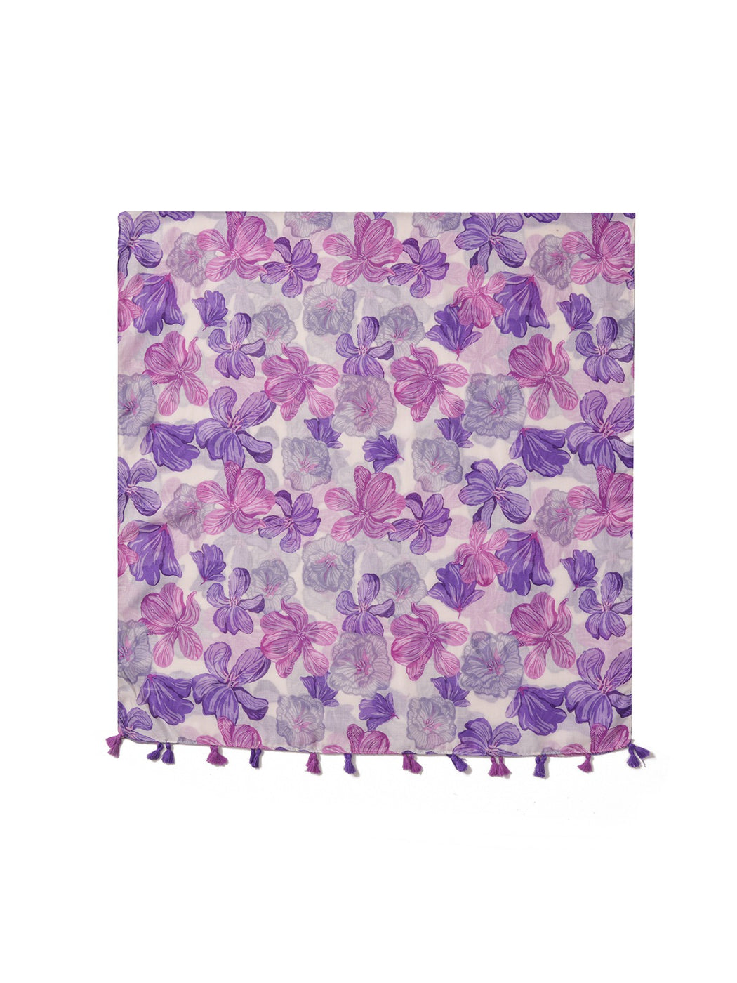 Scarvii - Floral Breeze Tassel Scarf