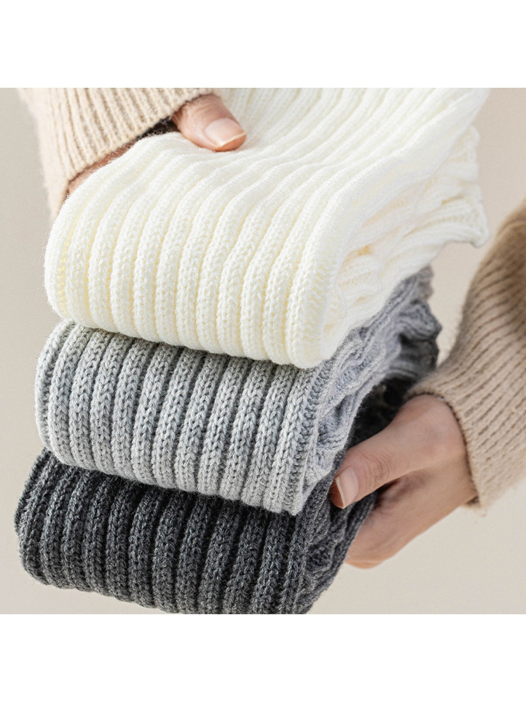 Cozyra - Solid Color Knit Leg Warmers