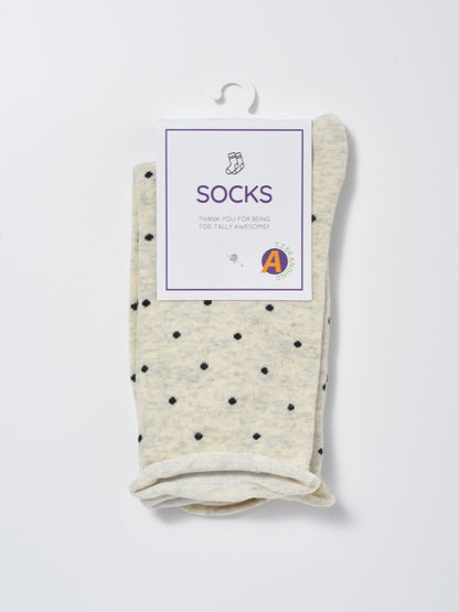 Rufia - Japanese Polka Dot Mid-Calf Socks
