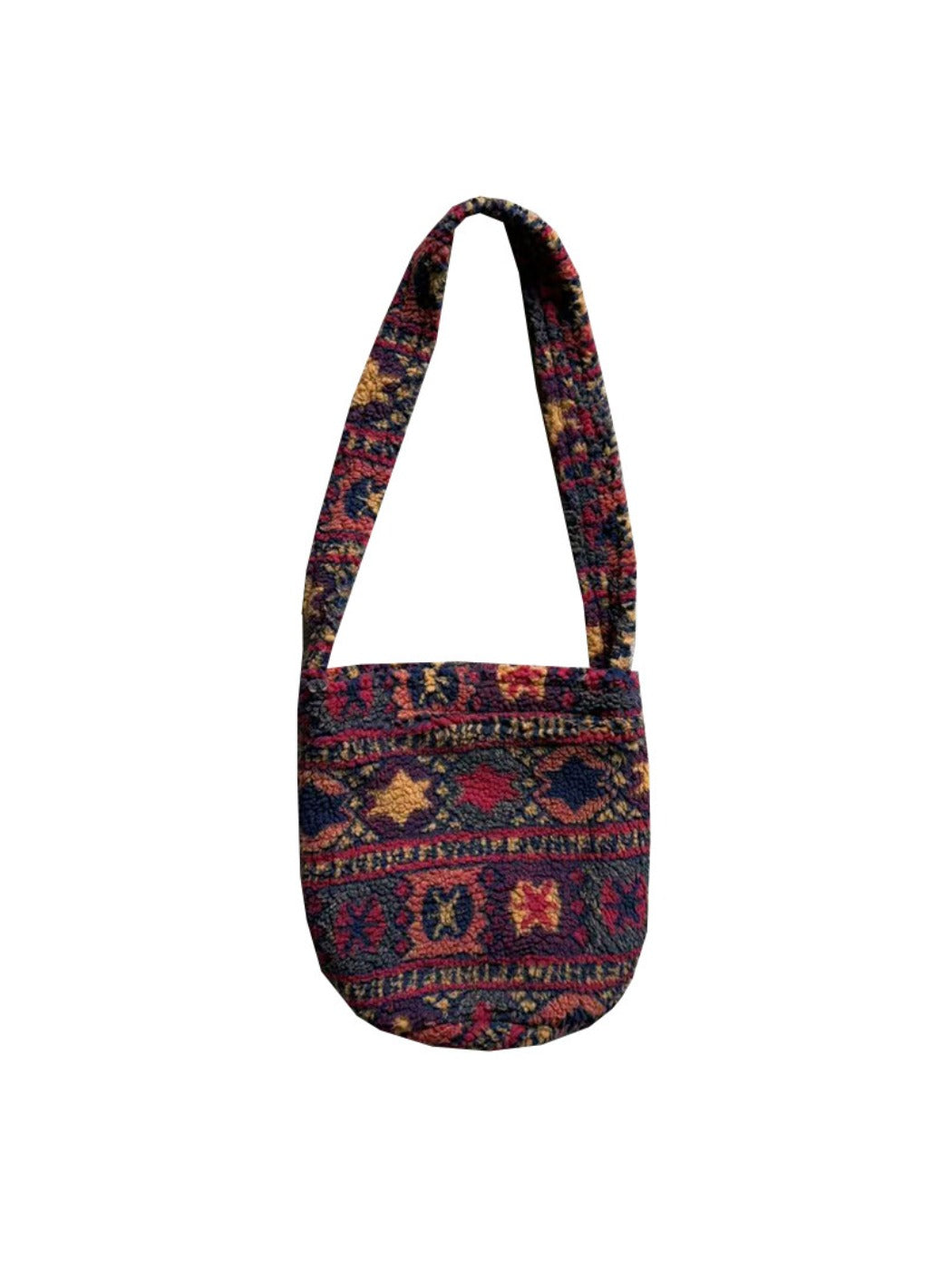 Cosbai - Retro Leopard Print Crossbody Bag