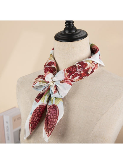 Scarvii - Botanical Sun Motif Square Scarf