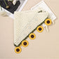 Scarvii Sunflower Crochet Triangle Scarf