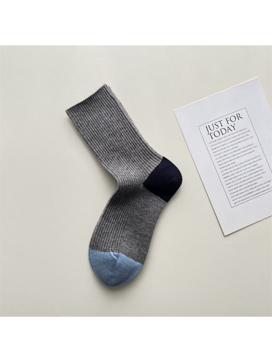 Rufia - Color Block Ribbed Crew Socks product image 5