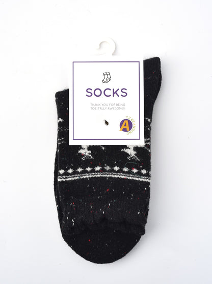 Rufia - Christmas Bow Patterned Warm Socks