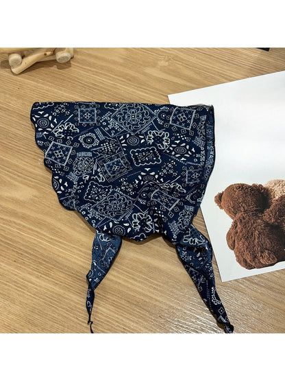 Scarvii - Mixed Motif Printed Triangle Bandana