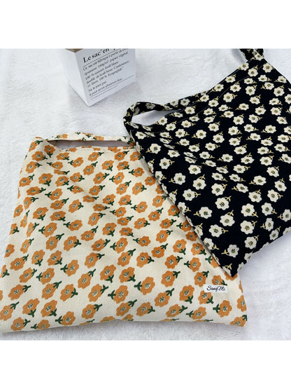 Cosbai - Floral Print Shoulder Bag
