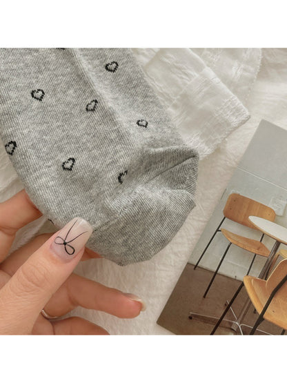 Rufia - Bow Dot Pattern Crew Socks