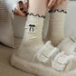 Rufia - Embroidered Bow Mid-Calf Socks