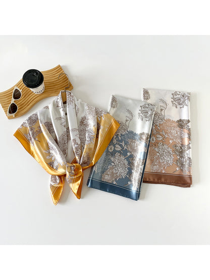 Scarvii - Botanical Line Art Square Scarf