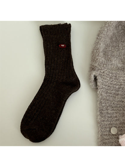 Rufia - Soft Ribbed Socks with Tiny Label