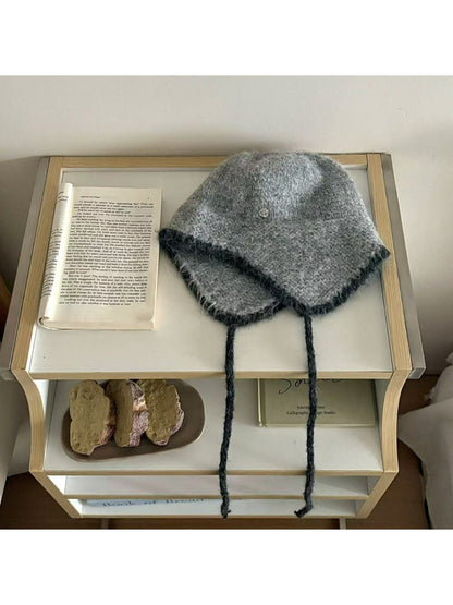 Haila - Fuzzy Patchwork Winter Beanie