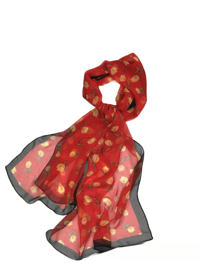Scarvii - Flower Print Scarf & Shawl