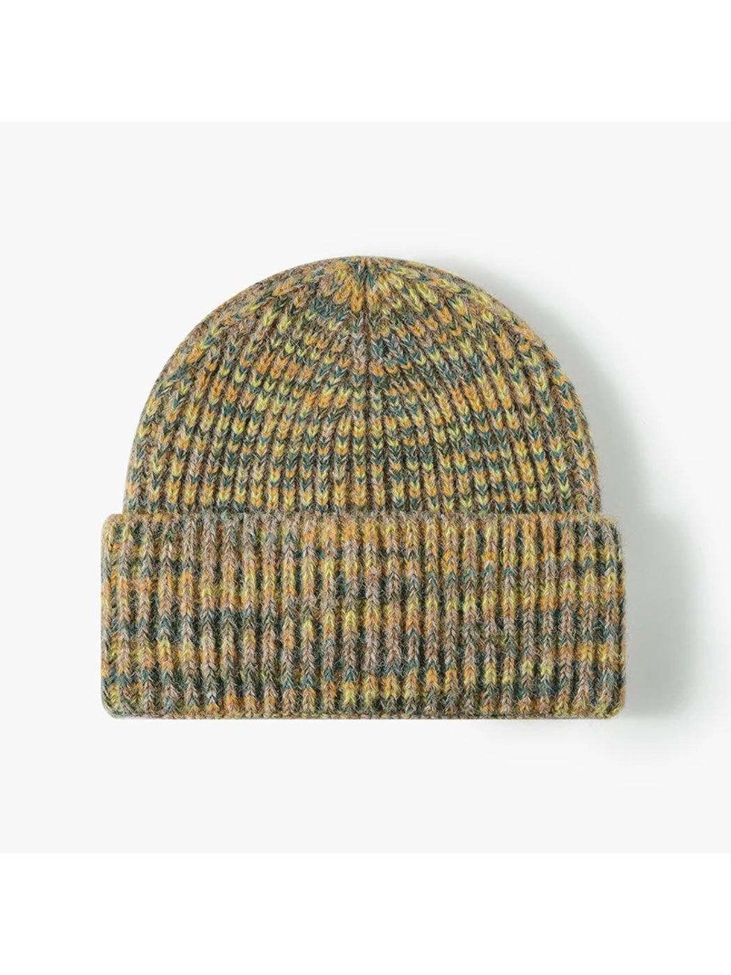 Haila - Heathered Ribbed Cuffed Knit Beanie