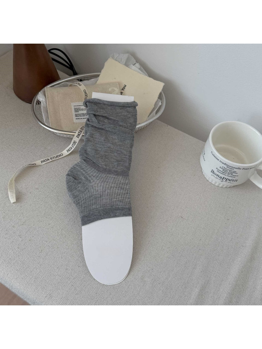 Rufia - Solid Color Slouch Crew Socks