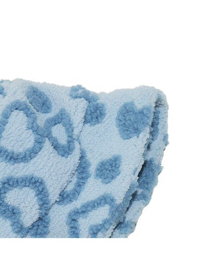 Haila Leopard Texture Fuzzy Bucket Hat