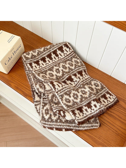 Scarvii – Vintage Fair Isle Knit Scarf