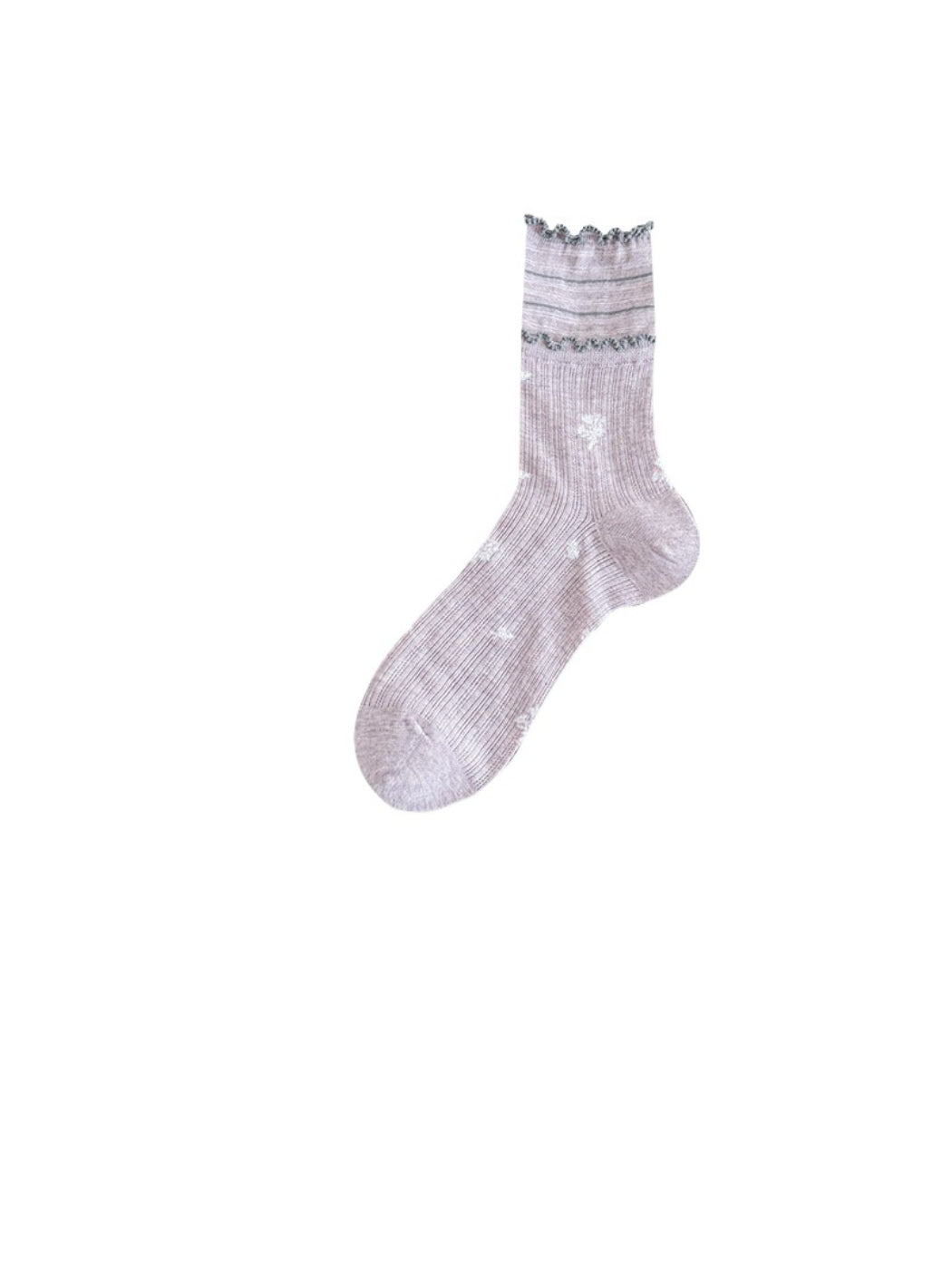 Rufia - Casual Floral Knit Crew Socks product image 3