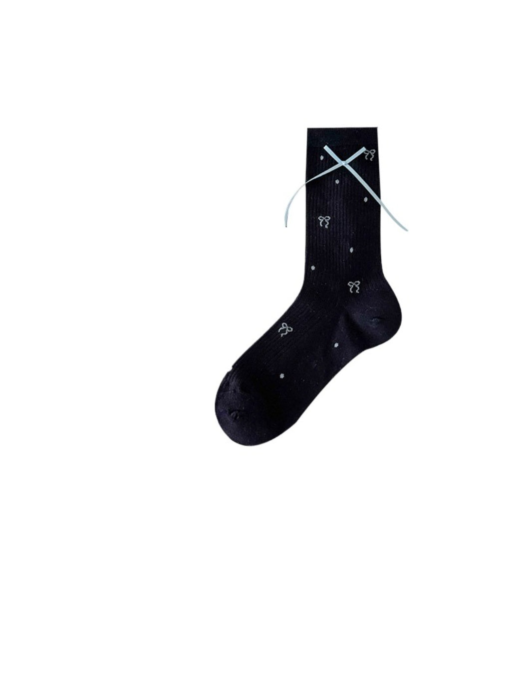 Rufia - Ribbon Detail Dotted Crew Socks product image 5