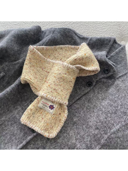 Scarvii - Flecked Blanket Stitch Knit Scarf
