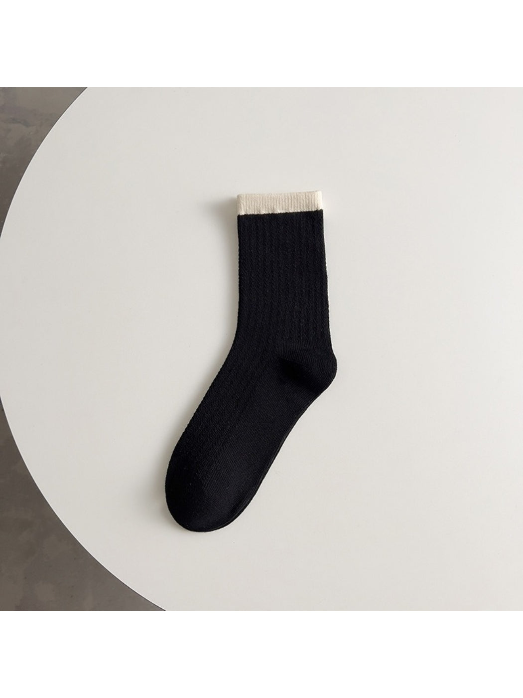 Rufia - Colourblock Cuff Ribbed Crew Socks product image 4