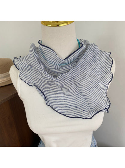 Scarvii Subtle Striped Triangle Scarf