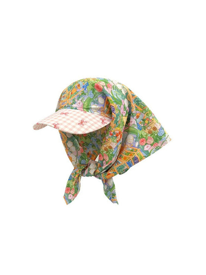 Scarvii Garden Print Tie Back Hair Scarf