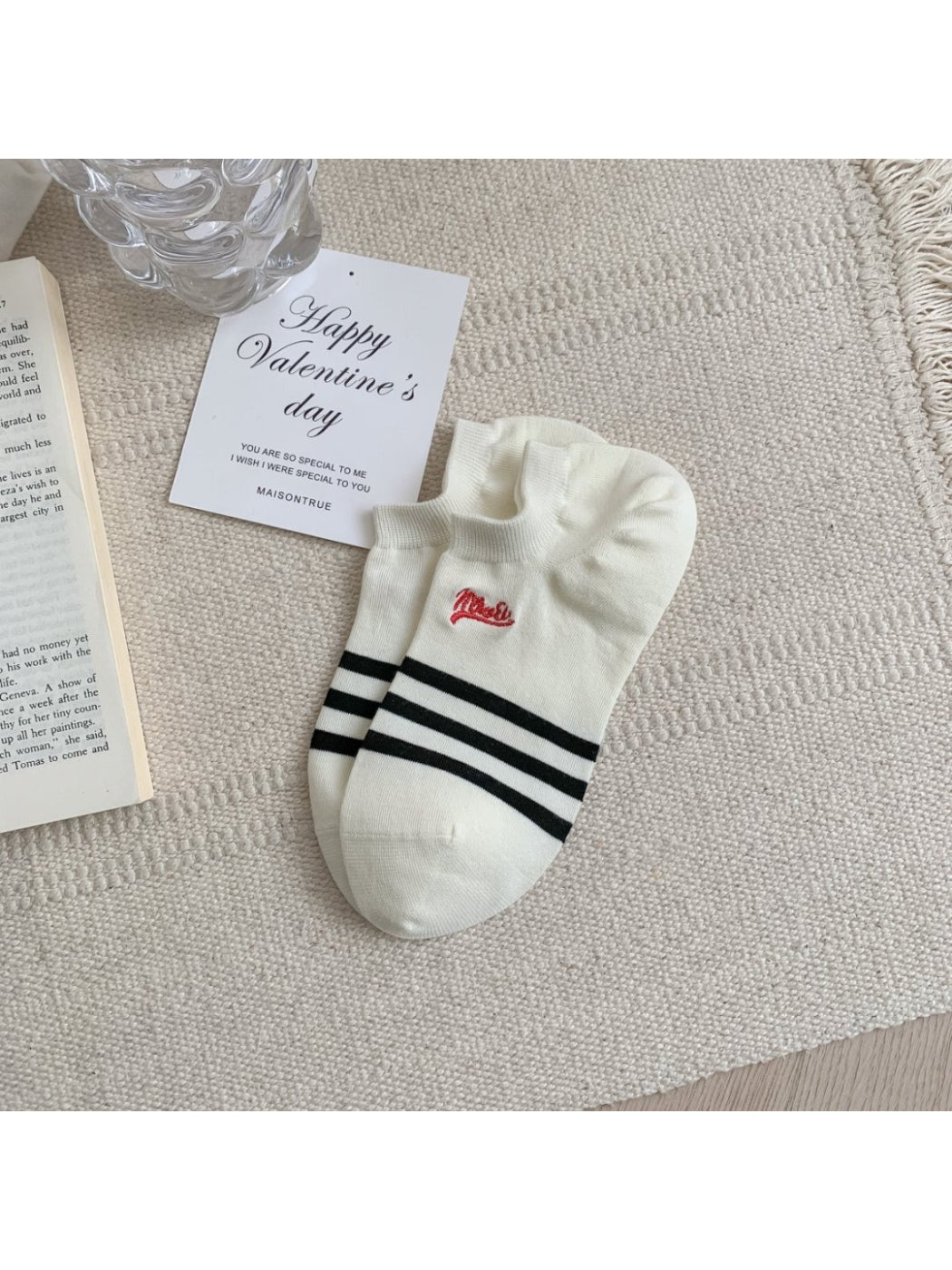 Rufia - Stripe Ankle No Show Socks product image 4
