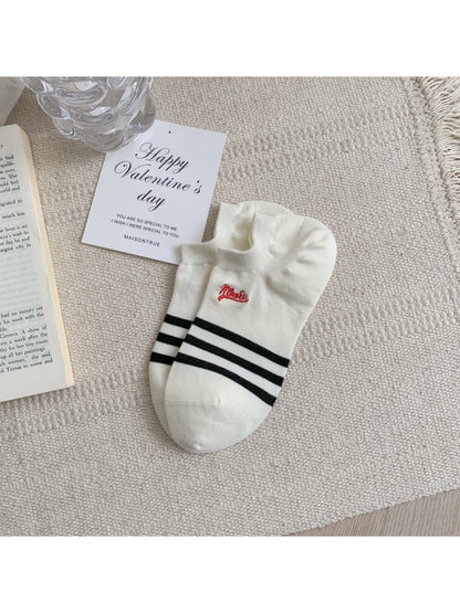 Rufia - Stripe Ankle No Show Socks product image 4