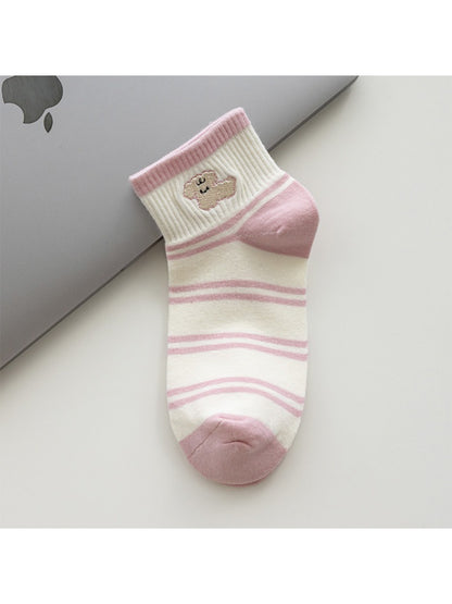 Rufia - Puppy Stripe Ankle Socks