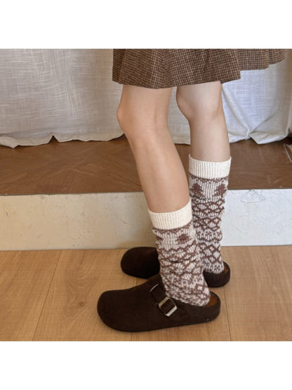 Rufia - Nordic Pattern Slouch Crew Socks product image 1
