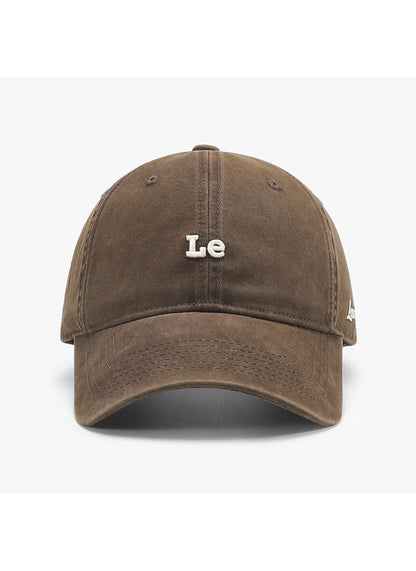 Haila - Casual Letter‑Print Curved‑Brim Baseball Cap