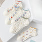 Rufia- Colorful Lace Trim Summer Low-Cut Socks