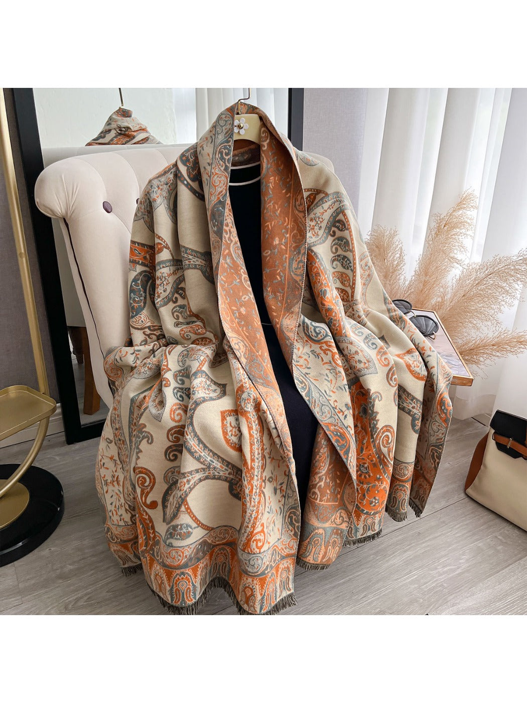 Scarvii – Bohemian Paisley Winter Scarf & Shawl