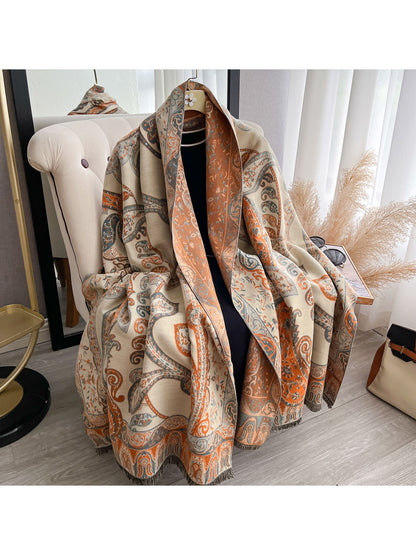 Scarvii – Bohemian Paisley Winter Scarf & Shawl