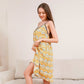 Yojams - Golden Pomegranate Print Sleep Dress Loungewear