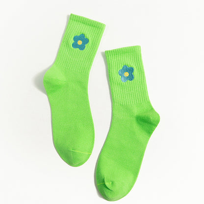 Rufia - Capsule Flower Motif Crew Socks