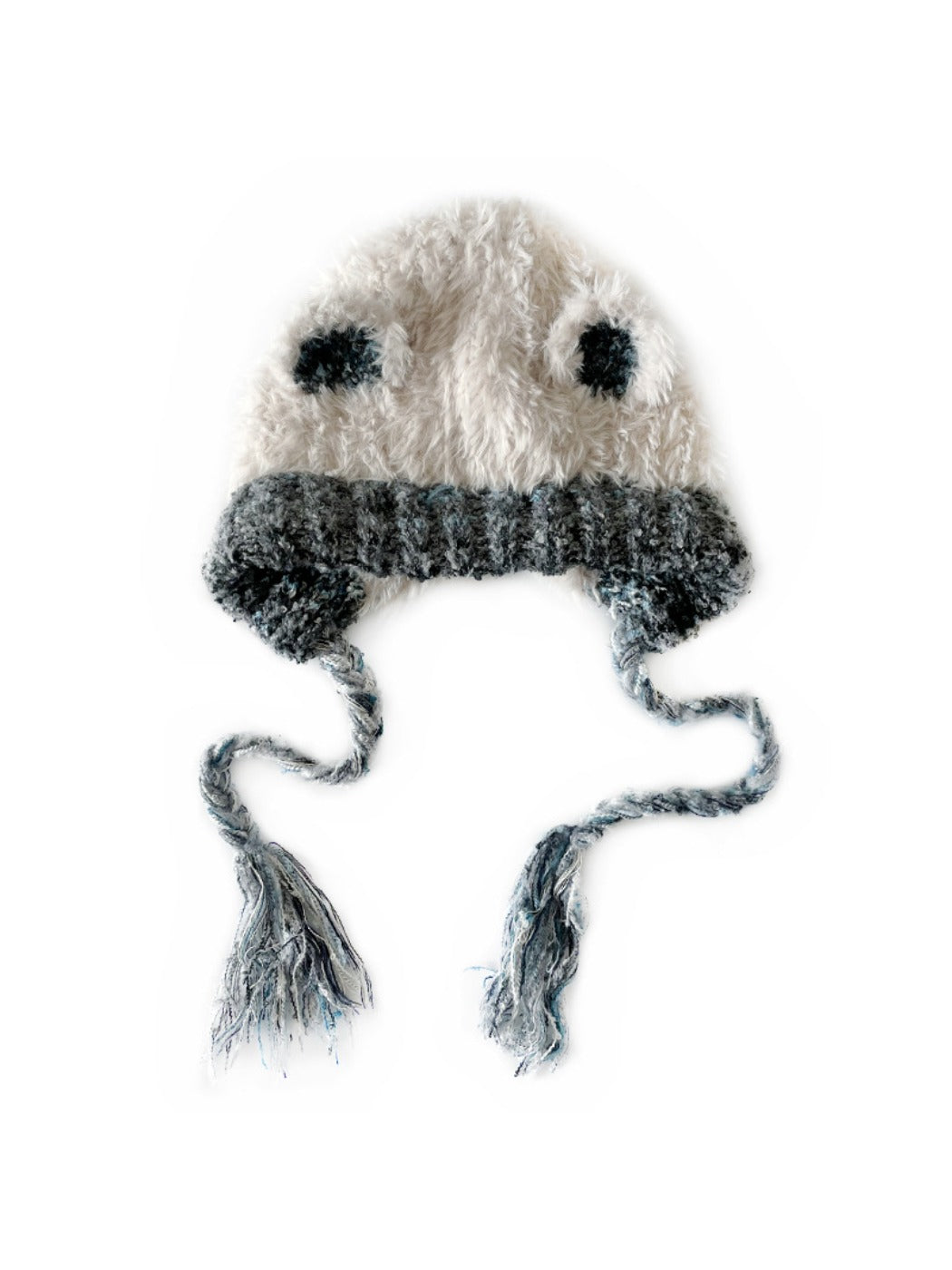 Haila - Cute Knitted Beanie with Braids & Cat-like Ears