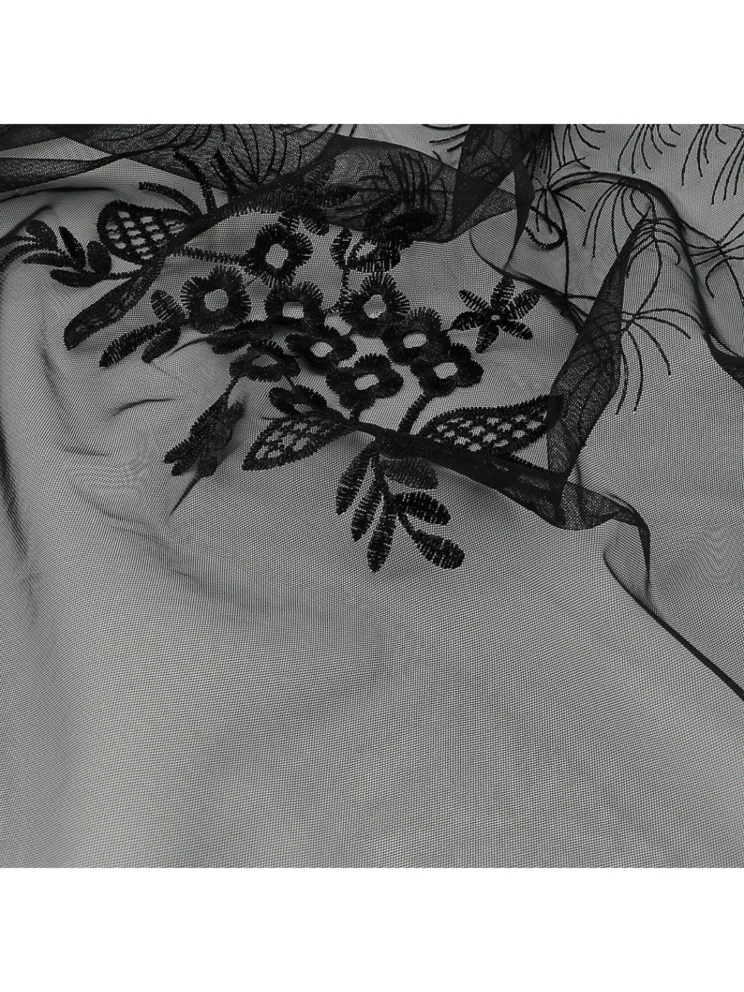 Scarvii Sheer Lace Floral Triangle Scarf
