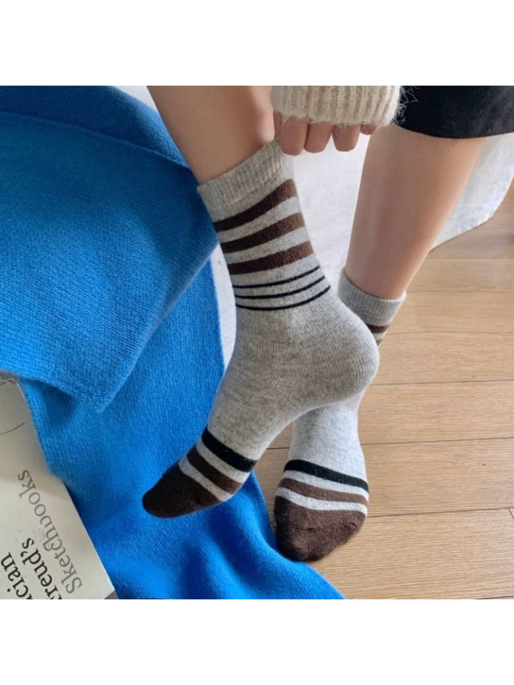 Rufia - Classic Striped Ribbed Crew Socks product image 4