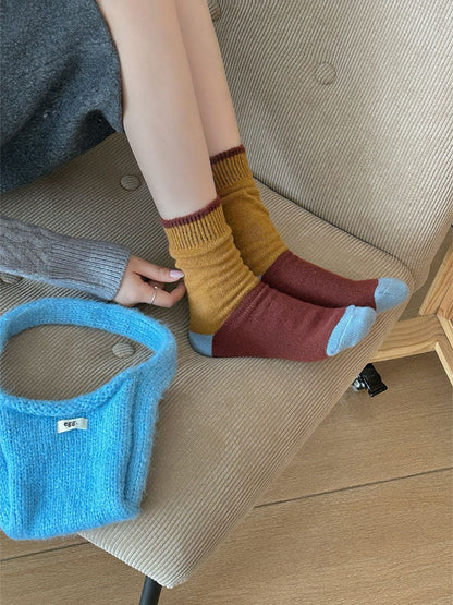 Rufia - Soft Colorblock Crew Socks