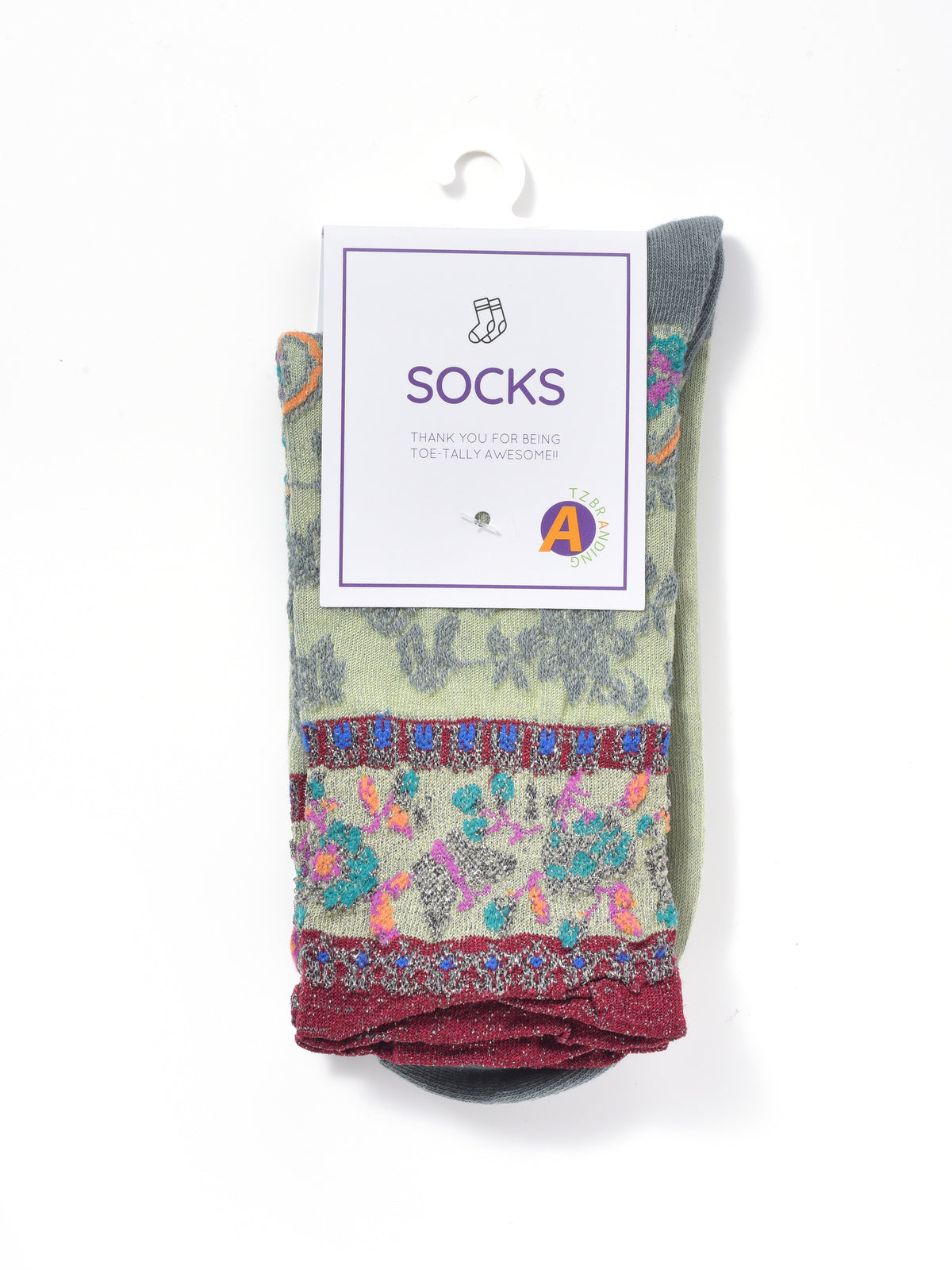 Rufia - Vintage Pattern Autumn-Winter Mid-Calf Socks