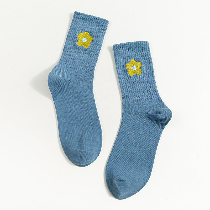 Rufia - Capsule Flower Motif Crew Socks