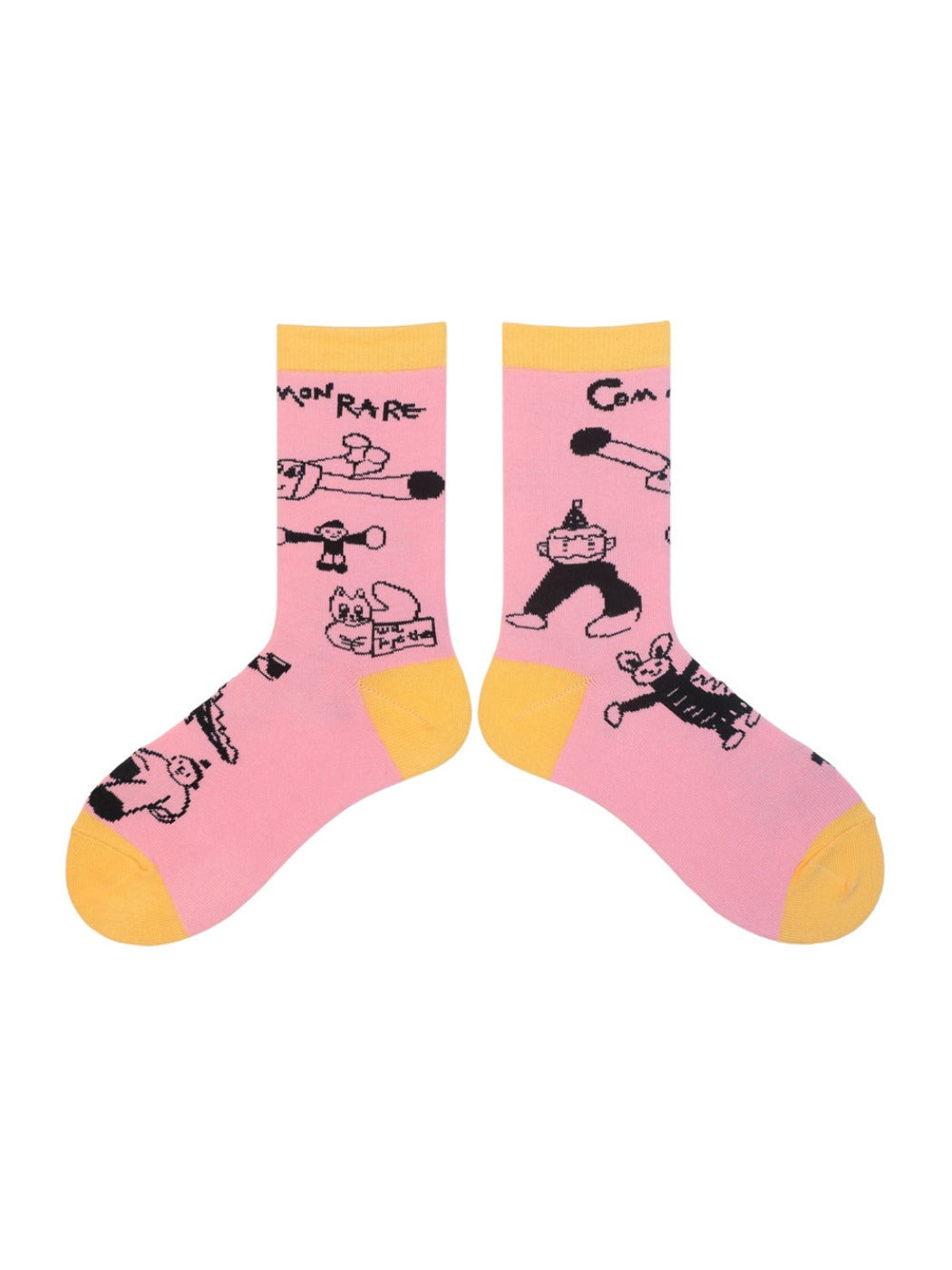 Rufia - Playful Cartoon Character Sports Ankle Socks