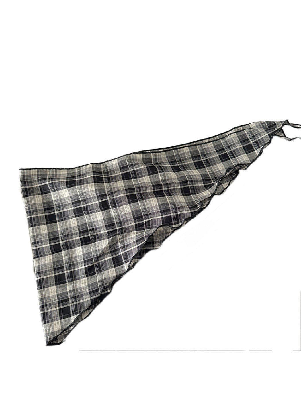 Scarvii - Plaid Pattern Triangle Scarf