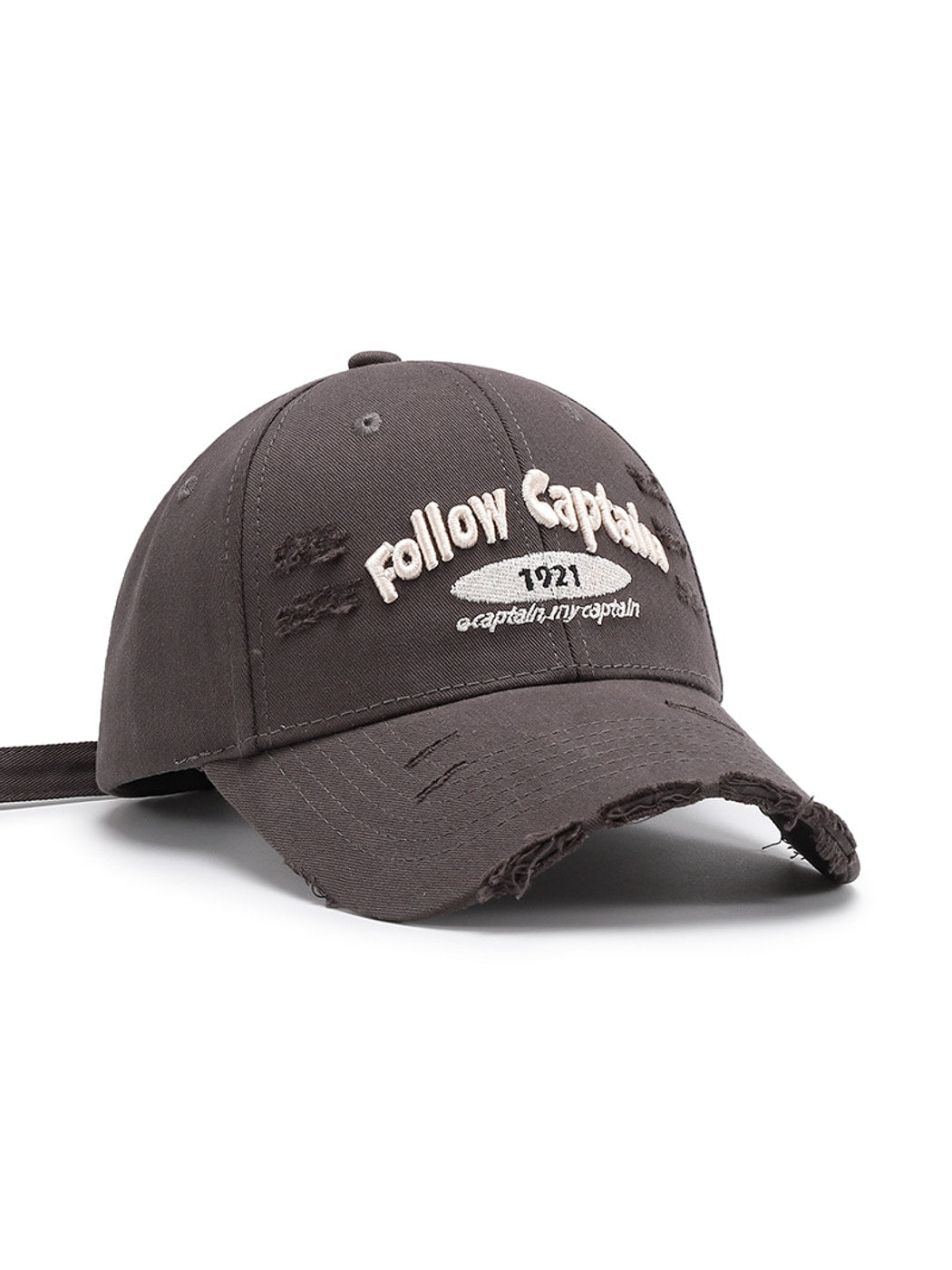 Haila - Curved Brim Letter Graphic Baseball Cap