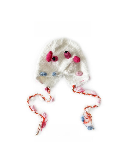 Haila - Cute Tassel Knitted Beanie with Pompom