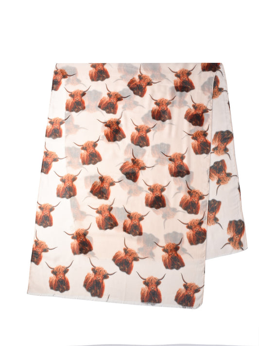 Scarvii – Highland Cow Print Scarf